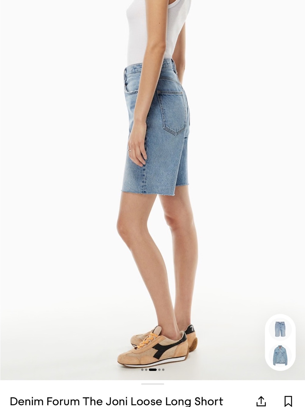 Denim Forum Joni Loose Long Shorts